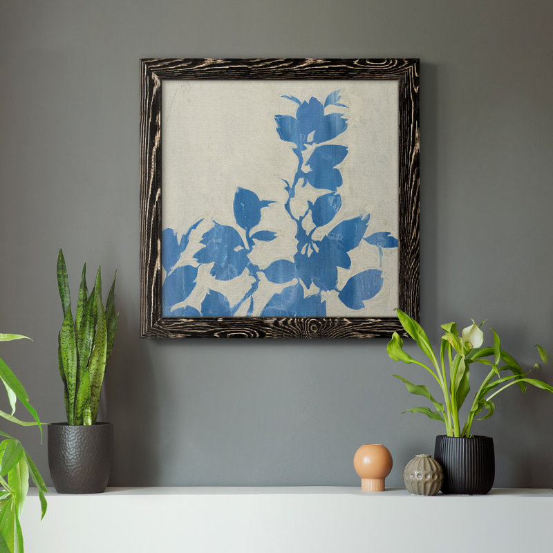Impression sur toile FALLING LEAVES VI, H 20 po x l 20 po x P 1,5 po, Cadre noir