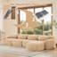 Tissu moelleux doux et moelleux, canapé désossé, conception ergonomique en éponge haute densité 32D-1692235146