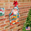 Décoration murale figurine de porte de noël en bois aurons certainement idéal old world