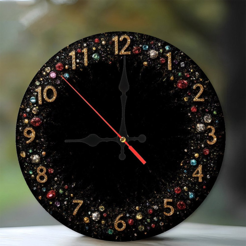 Horloge ornée de pierres précieuses