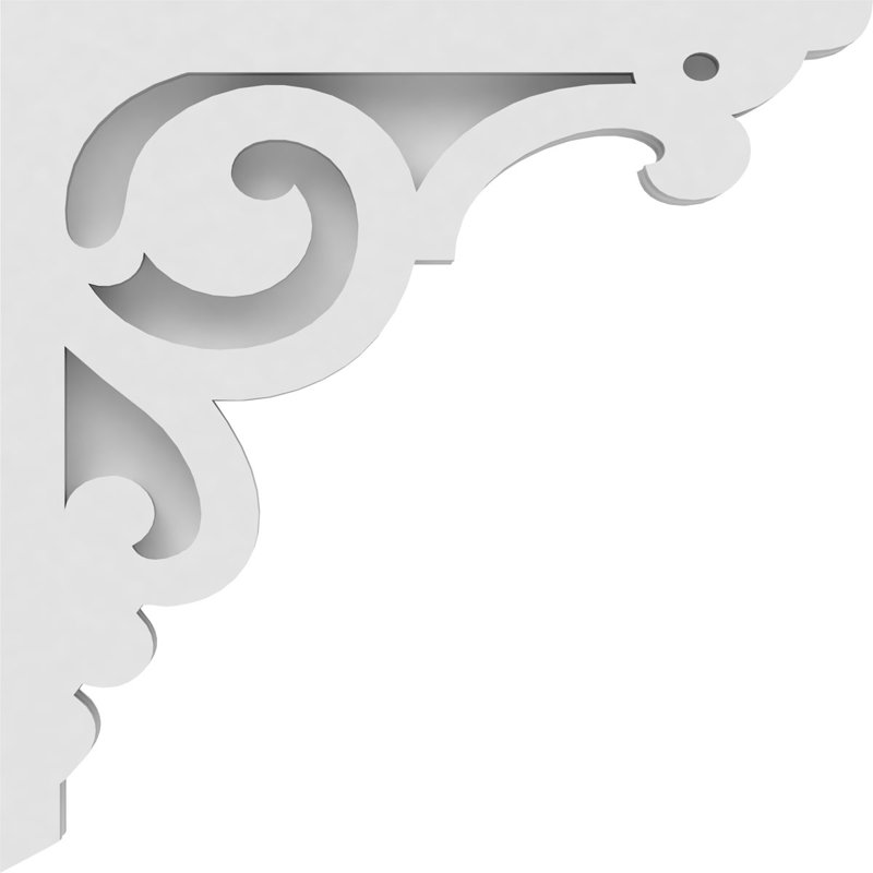 Corbeau en PVC de qualité architecturale Hurley, H 14 po x l 14 po x P 1,875 po
