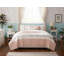 Ensemble de courtepointe réversible en percale de coton avec coussins décoratifs-130677402-130677403