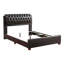 Élégante base de lit double brun foncé-1129709139-1129709134