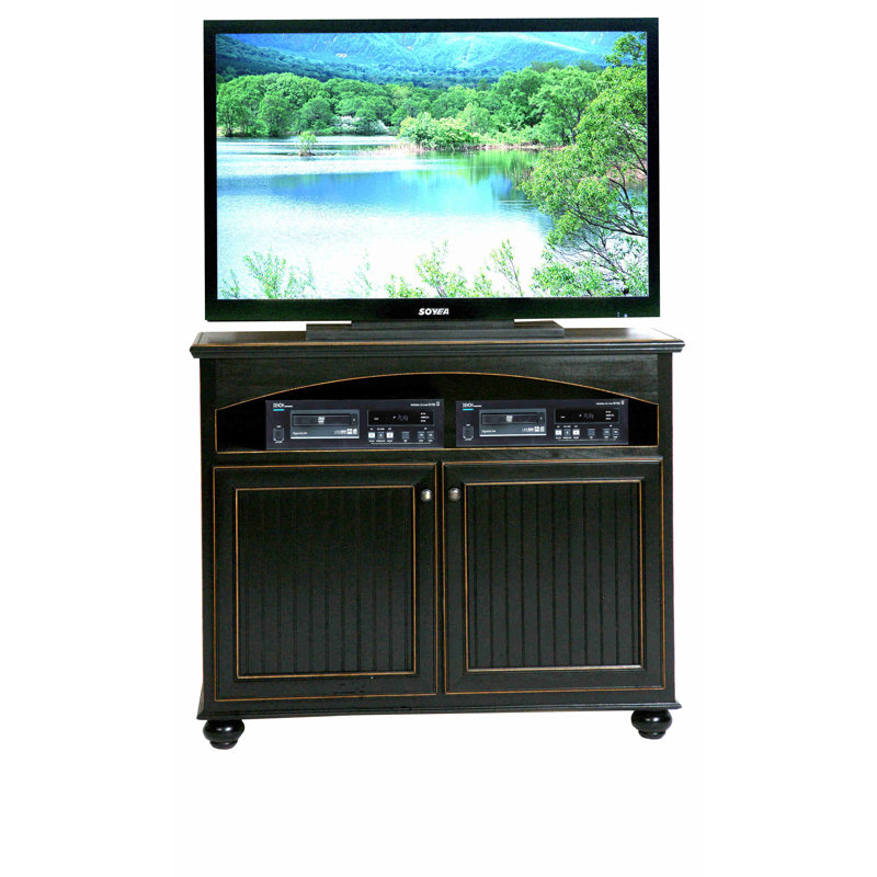 South Perth Unfinished TV Stand for TVs up to 55", Wood, Summer Sage