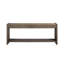 Table de 72 pouces de large avec 2 tiroirs dissimulés, bois massif brun +, fonction de fermeture en douceur, idéale pour ranger les clés et le courrier, finition grain de bois rustique bicolore, bois + matériau, mécanismes, minimaliste