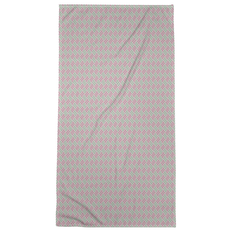Katelyn Elizabeth Bath Towel, Pink/Teal