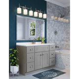 Brookings 48 Inch Bathroom Vanity, Shaker, Solid Wood, Fully Assembled, Sherwin Williams – Design House, 215798