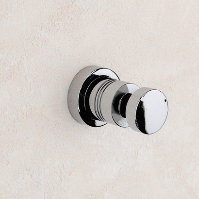 Cylinder Wall Mounted Robe Hook, Satin Nickel