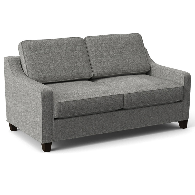 Clark 74" Square Arm Sofa Bed with Reversible Cushions, Connelly Dove, Cafelle, Innerspring