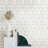 Calacatta Gold With Metal Elongated Hexagon 12-In X 12-In Waterjet Mosaic Wall Tile(1-Sq. Ft/ Piece)