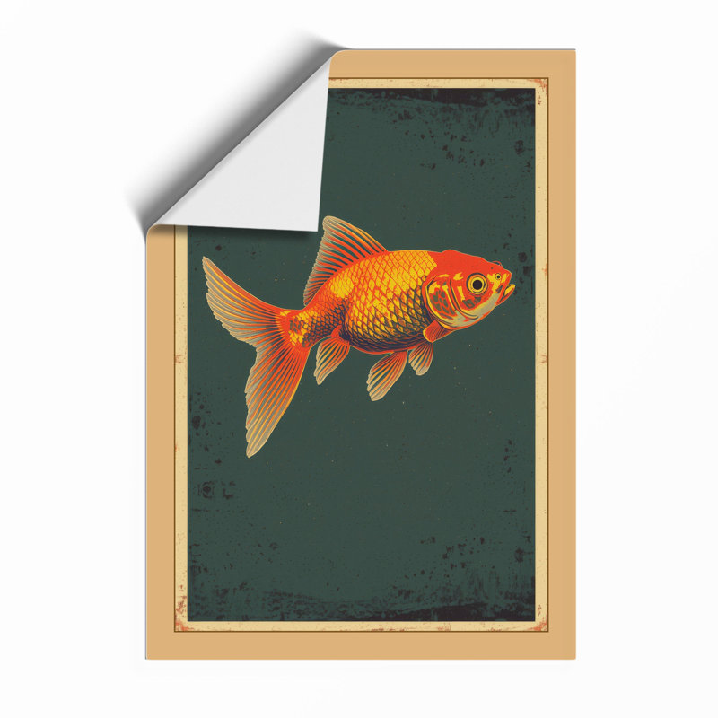 Goldfish Study Vintage - Print, Unframed, A4 - 29.7 x 21.0 cm
