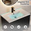 Ensemble de meuble-lavabo mural 30 "avec lavabo, robinet et bonde Amily-841174952