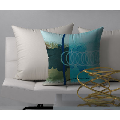 Abstract Reversible Throw Pillow