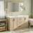 59.3" Double Bathroom Vanity With Solid Wood Frame & Smc Sink