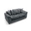 Monaco 3 Seater Chenille Flared Arm Sofa-1492346476