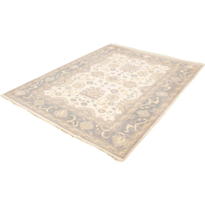 Aysiah One-of-a-Kind Rectangle 8'11" X 11'8" New Age Wool Area Rug in Cream