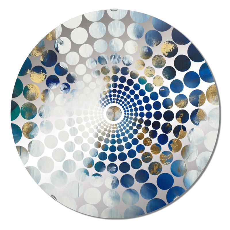 Kursk - Miroir décoratif à cercles concentriques, 23,6 po x 23,6 po