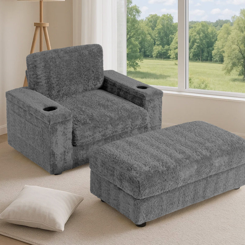 Seeger Chaise Lounge, Gris