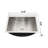 Bathroom Sink 21"X17" Stainless Steel - Smooth And Clean, Hygiene Focused Brushed Nickel 21X17 To Damage,