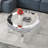 Meichele Glass Round Coffee Table 35"