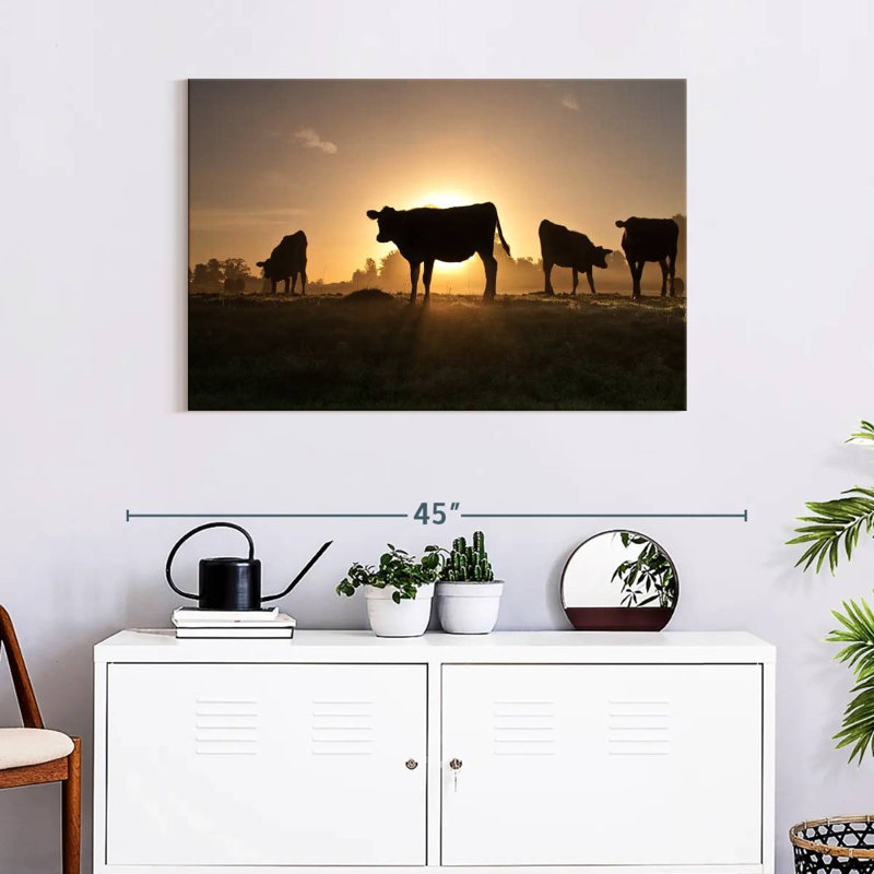 Cow Silhouettes, 24" H x 36" W