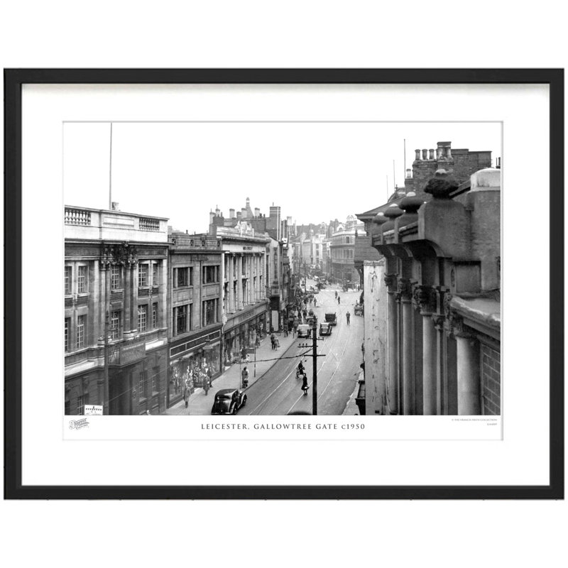 Leicester, Gallowtree Gate C1950 - Single Picture Frame Print, 63.3cm H x 83.5cm W x 2.3cm D