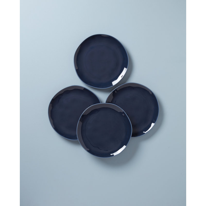 Bay Colors 4Pc Dinner Plates, Blue