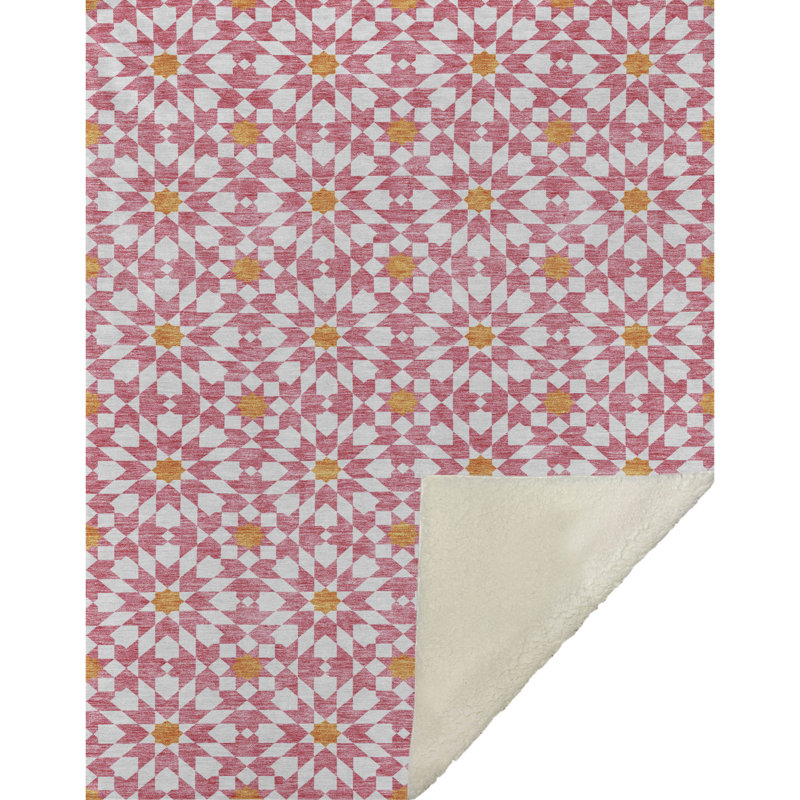 Jeté spirale Addison Sherpa ASB734, Rose