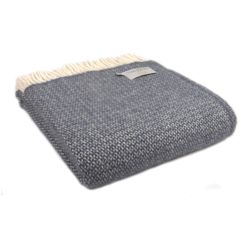 Lifestyle Illusion Plain Weave / Muslin Throw Blanket, Blue