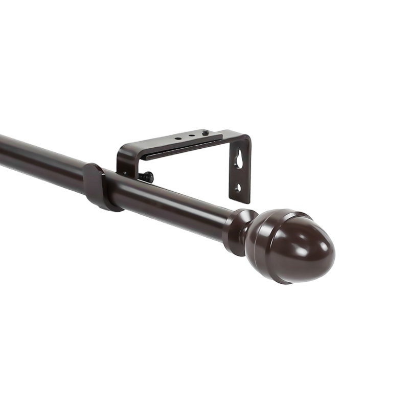 Tringle à rideaux simple réglable Tubbs, H 0,62 po x l 84 po x P 0,62 po, Bronze