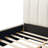 Sahara Upholstered Linen Bed Frame with Thick Headboard &  Solid Wood Legs-1896484432