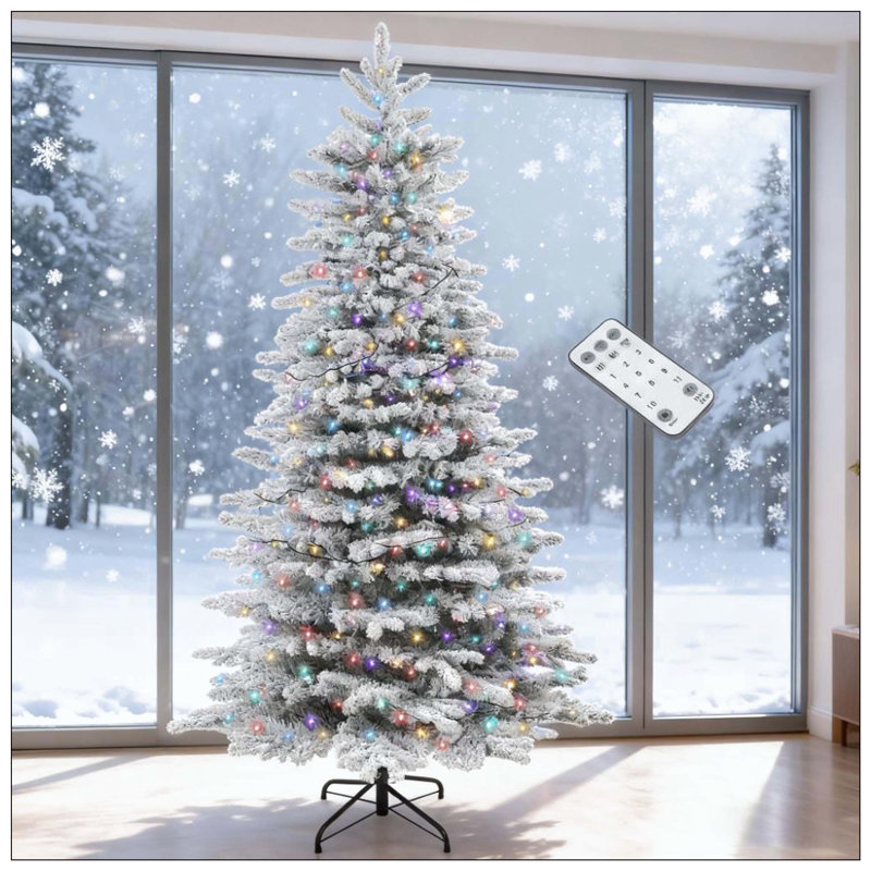 Arbre de Noël artificiel enneigé