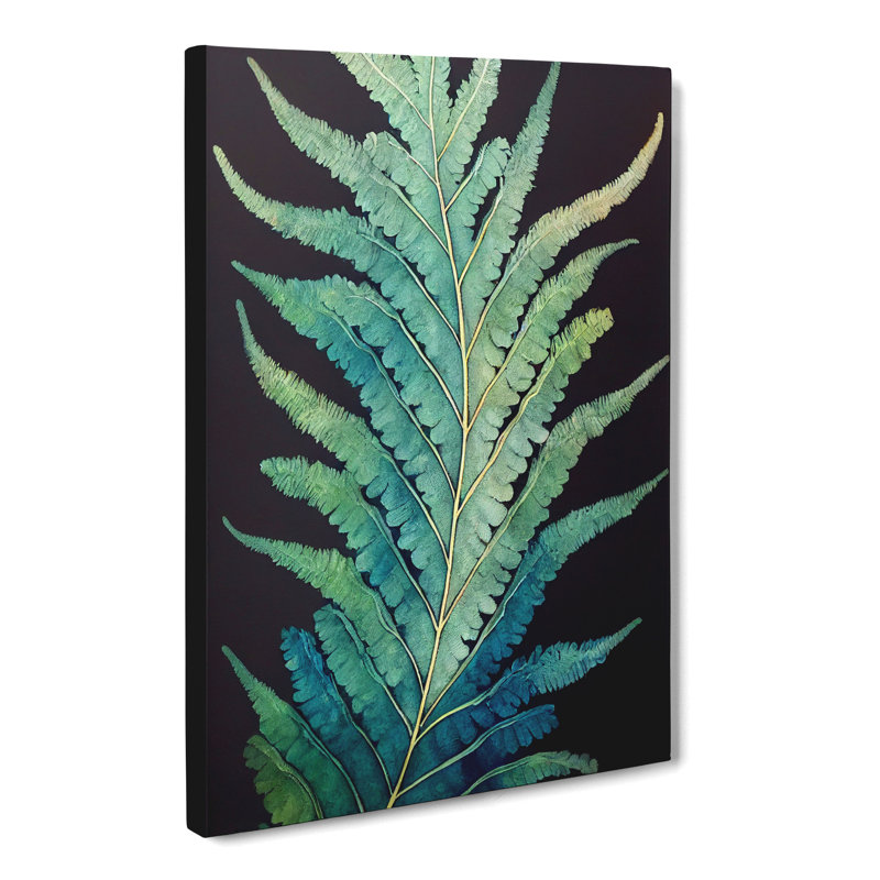 Fuhrmann Pretty Fern Leaf - Wrapped Canvas, 60cm H x 40cm W x 3cm D