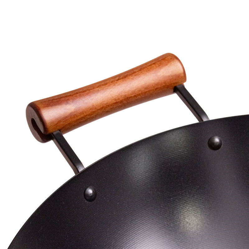 Wok pré-assaisonné en acier au carbone 14 pouces Joyce Chen Classic Series
