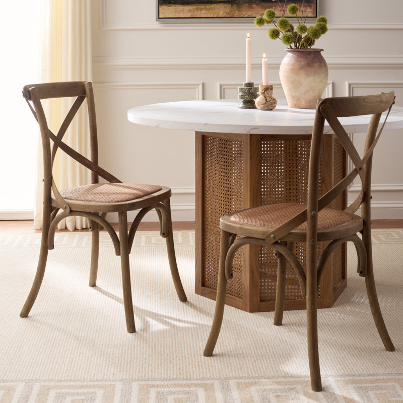 Ladores 18.5'' H Oak Side Chair, Weathered Grey