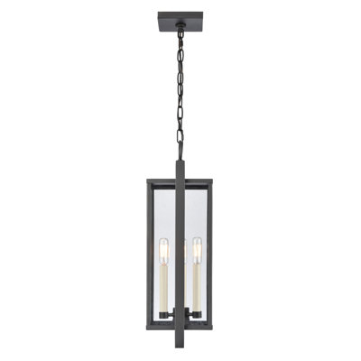 Gladwyn 8.25'' Wide 3-Light Outdoor Pendant - Matte Black