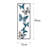 Hand-Painted Decorative Metal Wall Accessory, 12.6 x 35.4 x 2.0 inches | 100% Metal Construction, Weighs 3.0 lbs | Unique Color Variations, Perfect for Home Décor, Living Room or Office Accent Piece