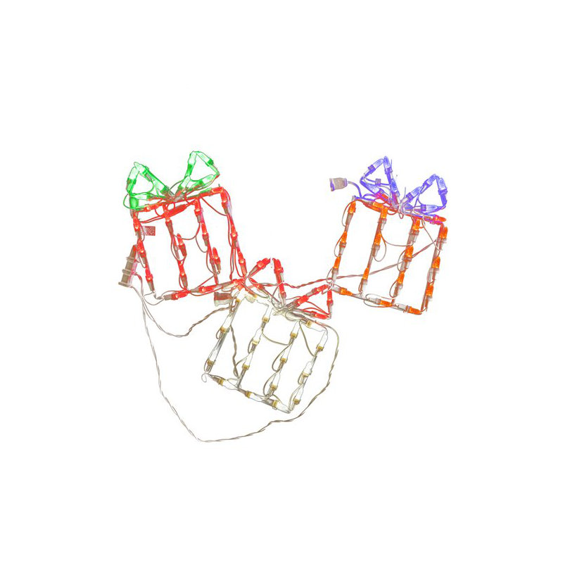 Ensemble de 3 boîtes-cadeaux illuminées
