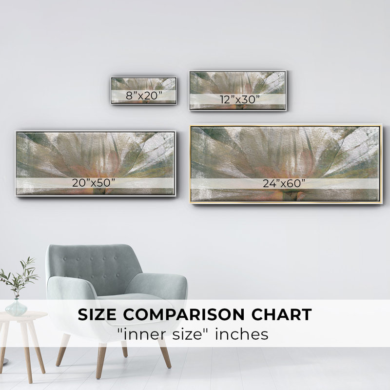 Lily Light- Framed Canvas, 20" H x 50" W