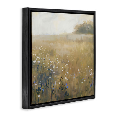 Cadre flottant neutre Wildflower Field, design par LSR Creative Studio