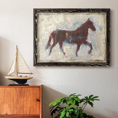 Iron Equine II, peinture sur toile encadrée