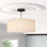 Luminaire suspendu tambour simple à 3 lumières Swarey