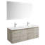 Ensemble de meuble-lavabo mural simple 46" avec miroir Jasso