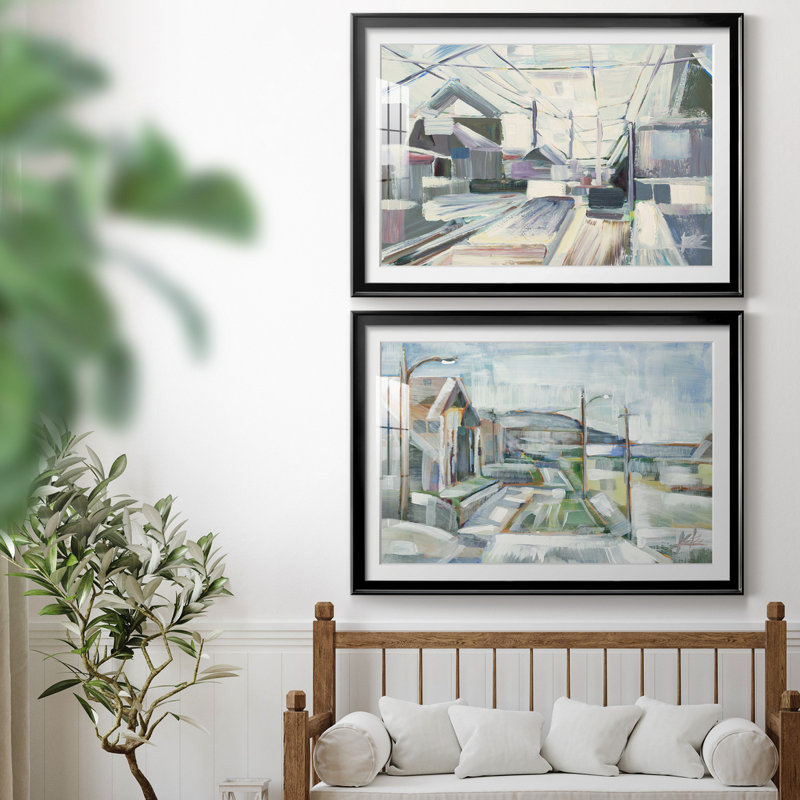 Impression sur toile encadrée 2 pièces "Pointed Out", H 30,5 po x l 42,5 po x P 1,5 po, Noir