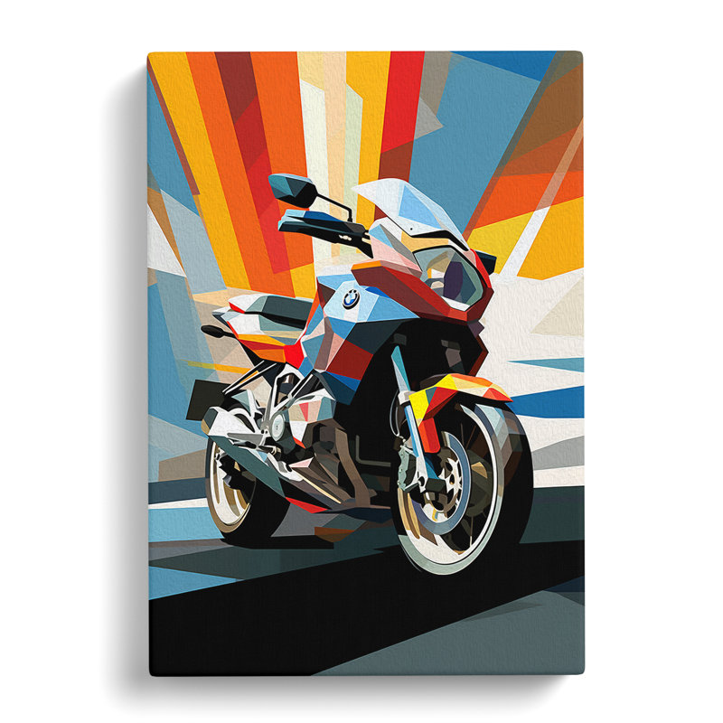Motorbike Constructivism - Wrapped Canvas, 60cm H x 40cm W x 3cm D