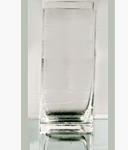 Handmade Glass Table Vase, 16" H x 6" W x 4" D