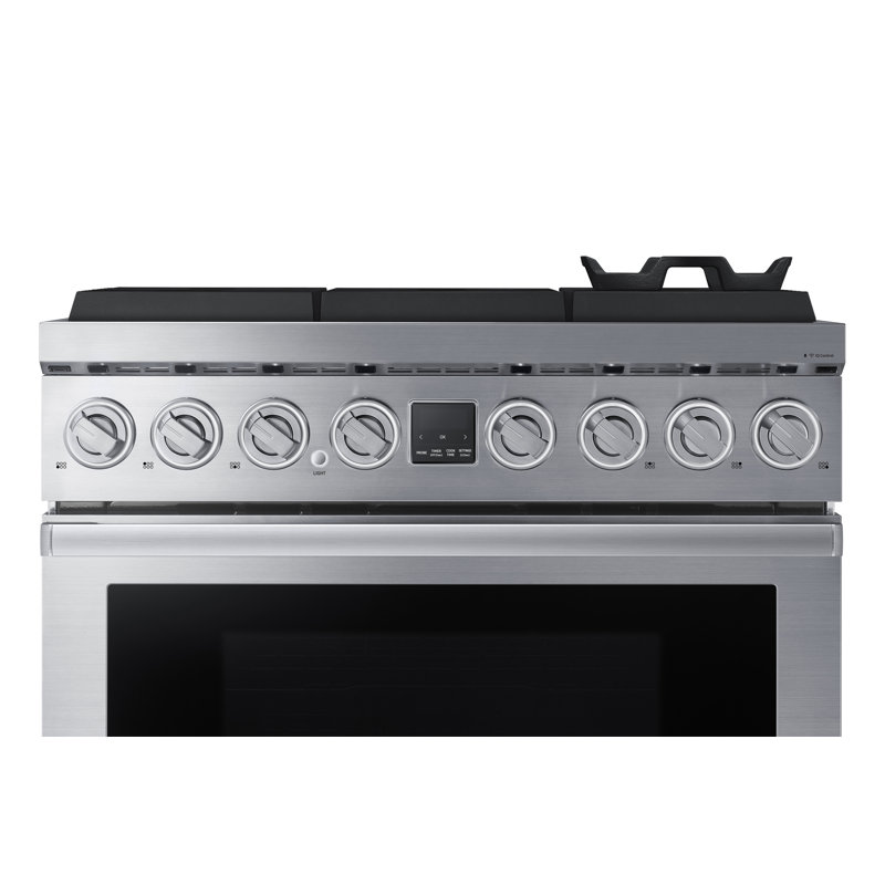 36" Pro-Range 6 Burners, Transitional, Silver, NG/LP, Natural Gas/Liquid Propane
