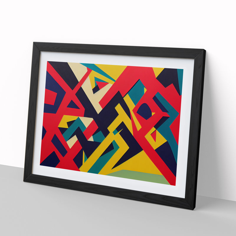 Grand Abstract - Print, Black, 46cm H x 64cm W