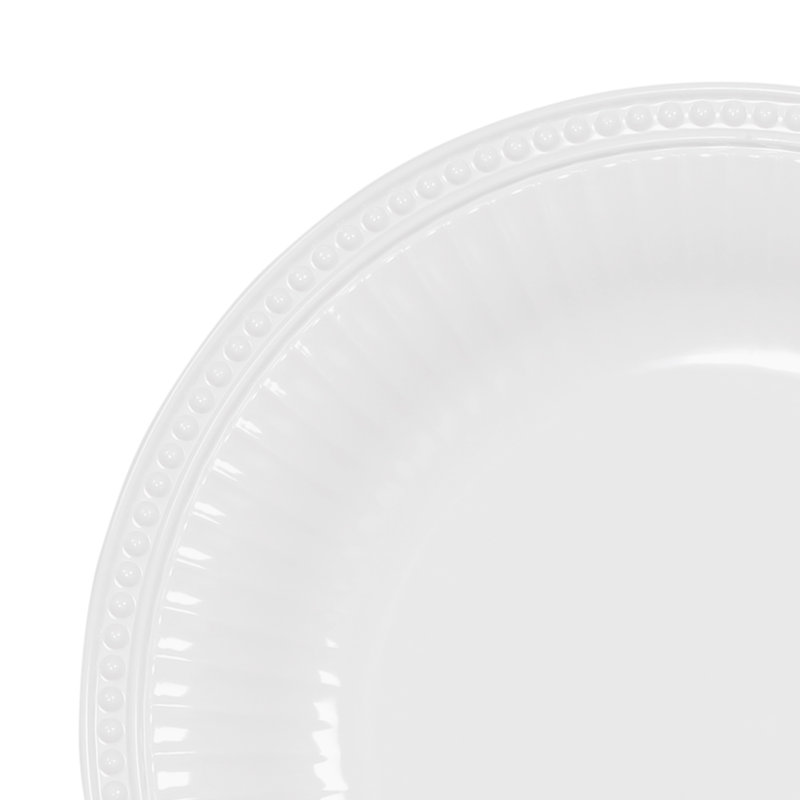 Elite Global Solutions Venetian Melamine Platter, White