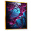 Bleu et mauve sans soudure Marble River III - décoration murale abstraite-421624477-351397874